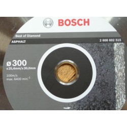 Tarcza diamentowa Bosch 300mm BEST asfalt 25,4/30